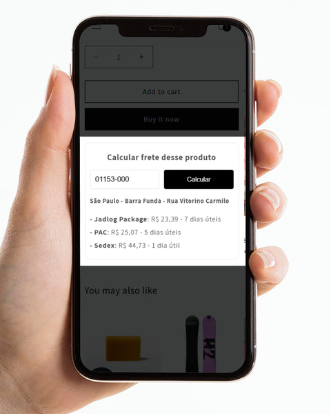 Calculador de Frete Dinamico - Qualquer Tema