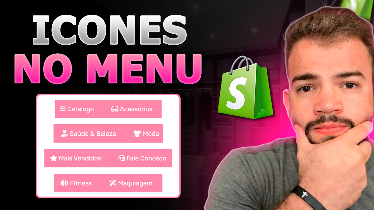 Como Colocar Ícones no Menu da Sua Loja Shopify – Team Drop