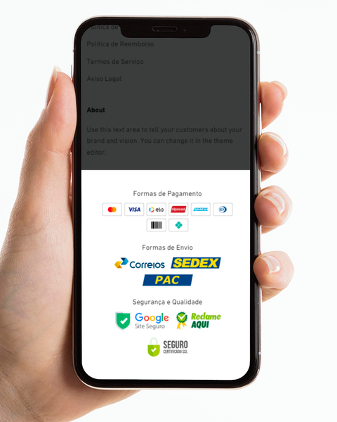 Selos de Segurança - Qualquer Tema Shopify
